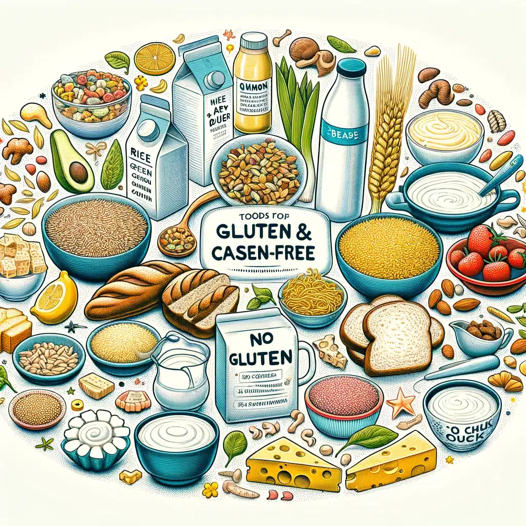الحميات الخالية من الجلوتين والكازين (Gluten and Casein-Free Diets)
